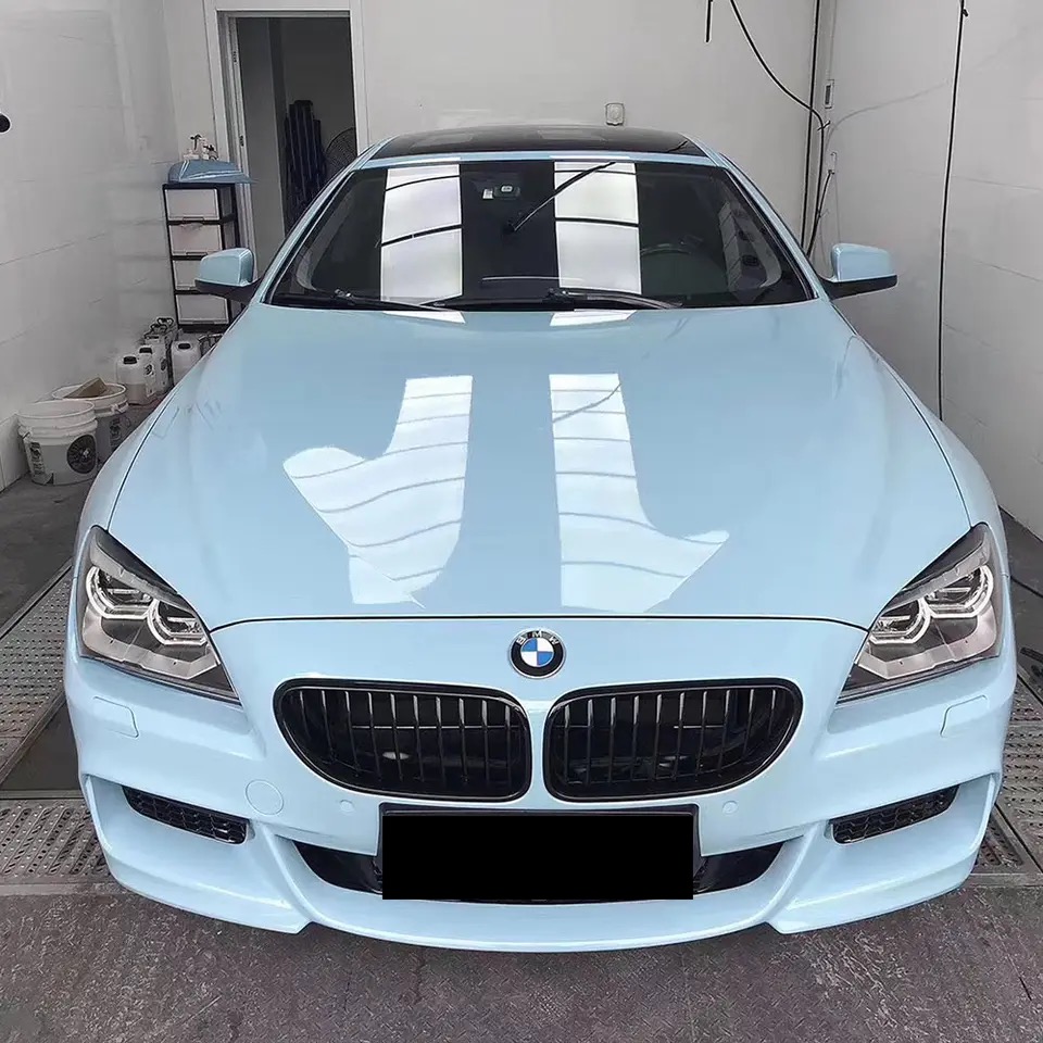 Blue Car Wrap